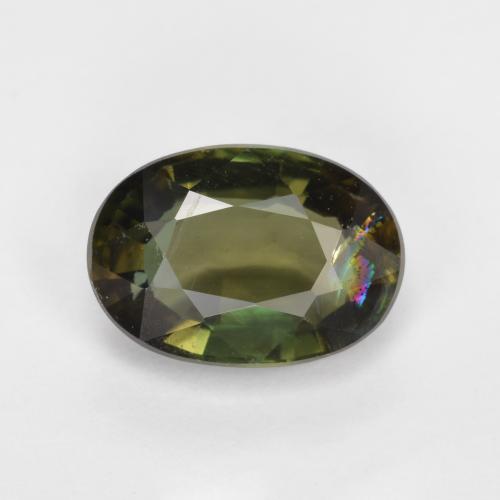 Waldgrün Kornerupin Edelstein - 1.9ct Oval facettiert (ID: 568292)