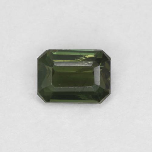 Dark Green Kornerupine Gem - 0.5ct Octagon Step Cut (ID: 580158)