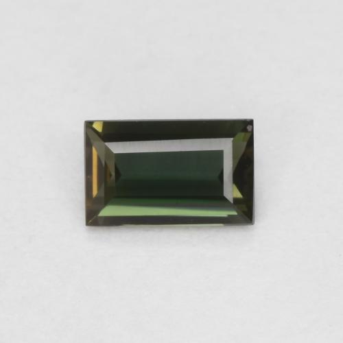 Verde oscuro Kornerupina Gema - 0.3ct Faceta en Estilo Baguette (ID: 580162)