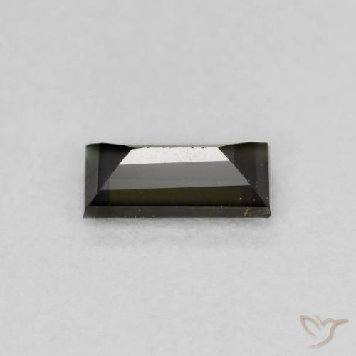 Kornerupine Gemstone in 6.3 x 3.4 mm Size for Sale, Kornerupine Stone in Brownish Green Color