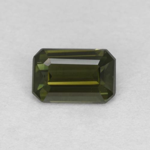 bräunlich-grün Kornerupin Edelstein - 0.6ct Octagon Stufenschliff (ID: 580165)