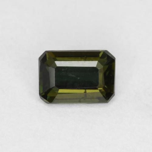 Темно-зеленый Корнерупин Камень - 0.5ct Восьмиугольная ступенчатая огранка (ID: 580839)