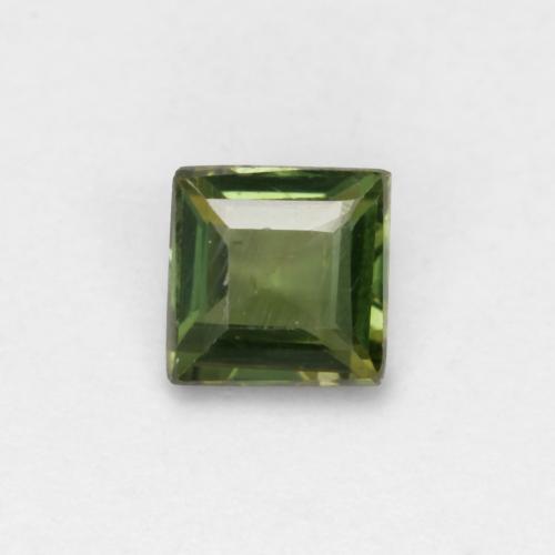 Deep Green Kornerupine Gem - 0.4ct Square Facet (ID: 580840)
