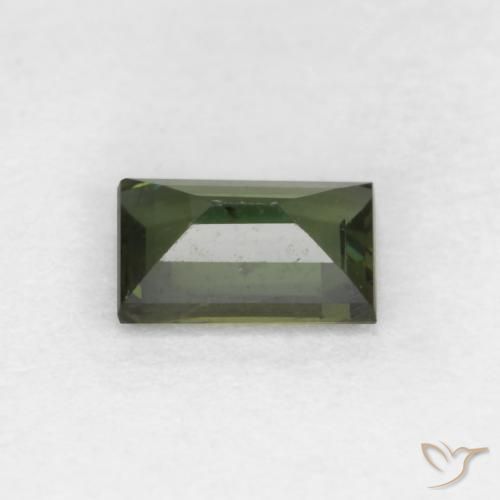 Kornerupine Gemstone in 5.4 x 3.8 mm Size for Sale, Kornerupine Stone in Forest Green Color