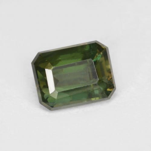 Коричневато-зеленый Корнерупин Камень - 0.6ct Восьмиугольная ступенчатая огранка (ID: 581603)