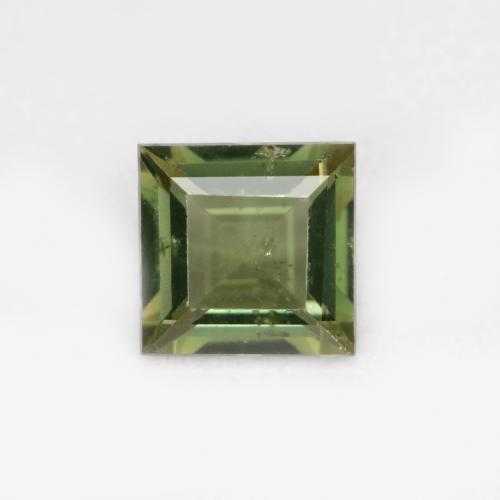 Темно-зеленый Корнерупин Камень - 0.4ct Фасетный Квадрат (ID: 581604)