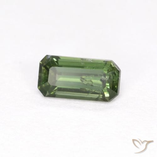 0.48 ct Green Kornerupine Stone, Natural Kornerupine in Octagon Step Cut Shape for Sale