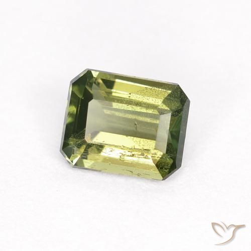 0.41 ct Green Kornerupine Stone, Natural Kornerupine in Octagon Step Cut Shape for Sale
