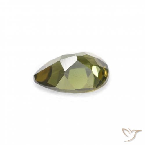 Kornerupine Gemstone in 5.6 x 4 mm Size for Sale, Kornerupine Stone in Dark Green Color