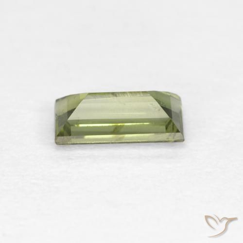Kornerupine Gemstone in 6.2 x 3.3 mm Size for Sale, Kornerupine Stone in Medium-Dark Green Color