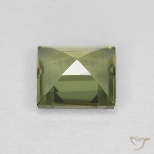 Kornerupine Gemstone in 4.3 x 4.3 mm Size for Sale, Kornerupine Stone in Olive Green Color