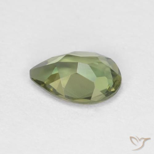 Kornerupine Gemstone in 6 x 4 mm (calibrated) Size for Sale, Kornerupine Stone in Deep Green Color