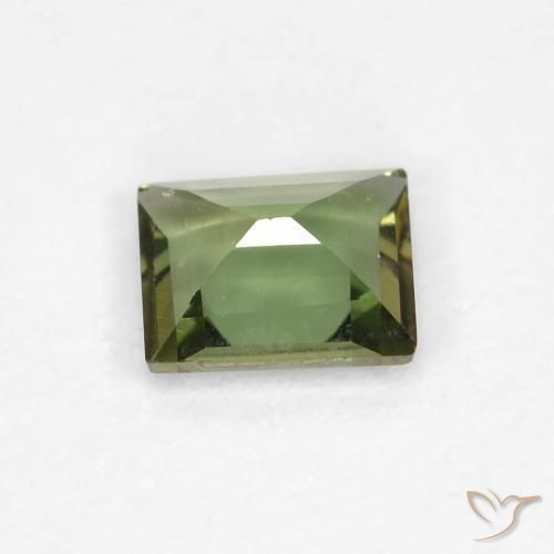 Kornerupine Gemstone in 4.6 x 4 mm Size for Sale, Kornerupine Stone in Deep Green Color