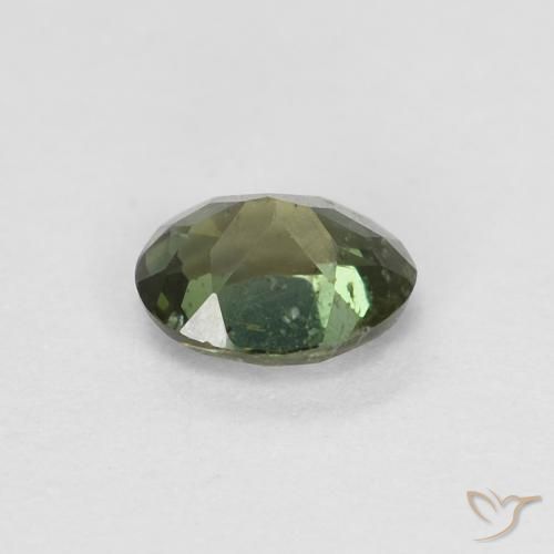 Kornerupine Gemstone in 4.7 x 3.7 mm Size for Sale, Kornerupine Stone in Earthy Green Color
