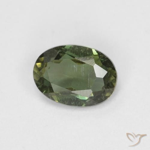 0.32ct Natural Deep Earth Green Kornerupine, Oval, VS-SI