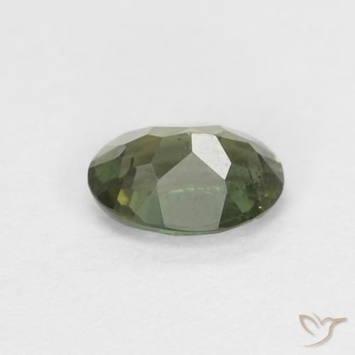Kornerupine Gemstone in 5.1 x 3.7 mm Size for Sale, Kornerupine Stone in Deep Green Color