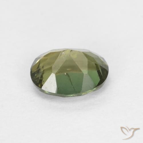 Kornerupine Gemstone in 5 x 4 mm (calibrated) Size for Sale, Kornerupine Stone in Yellowish Green Color