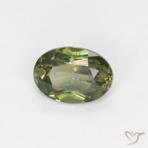 0.30ct Natural Deep Green Kornerupine, Oval, VS-SI