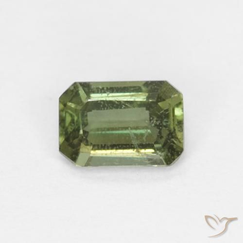0.31 ct Green Kornerupine Stone, Natural Kornerupine in Octagon Step Cut Shape for Sale