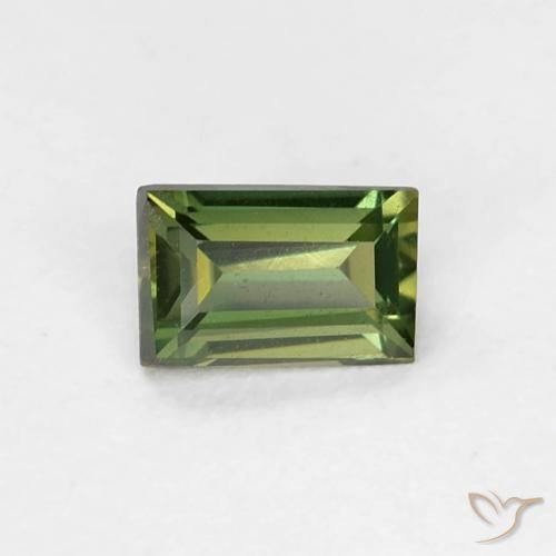 4,7 x 3,1mm Cornerupina verde taglio baguette dallo Sri Lanka, peso di 0,3 ct, pietra preziosa naturale non trattati in purezza VVS, 1 pezzo Cornerupina Baguette sfaccettata - Colore: Verde giallastro, durezza Mohs di 6,5 - 7 adatto per gioielli da indossare ogni giorno , Photo A