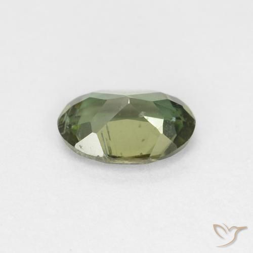 Kornerupine Gemstone in 5.3 x 3.7 mm Size for Sale, Kornerupine Stone in Deep Green Color