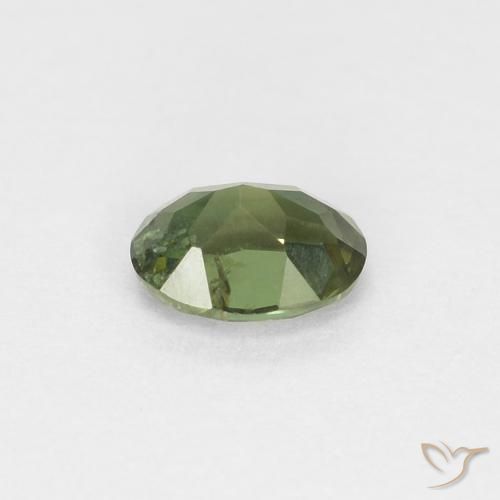 Kornerupine Gemstone in 4.6 x 3.6 mm Size for Sale, Kornerupine Stone in Forest Green Color