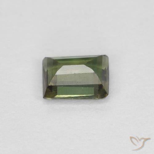 Kornerupine Gemstone in 4.3 x 3.4 mm Size for Sale, Kornerupine Stone in Dark Green Color