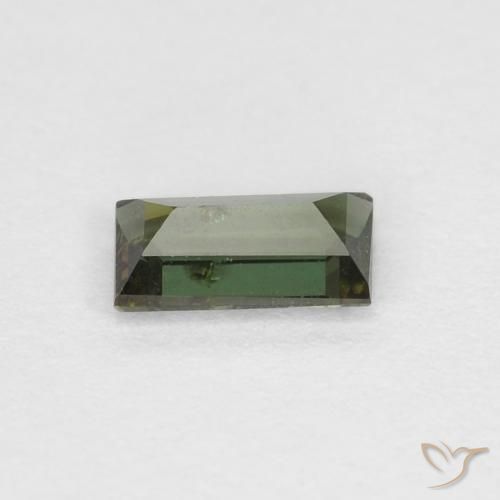 Kornerupine Gemstone in 5.1 x 2.8 mm Size for Sale, Kornerupine Stone in Earth Green Color