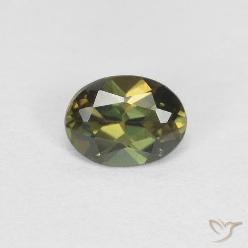 0.29ct Natural Deep Green Kornerupine, Oval, VVS