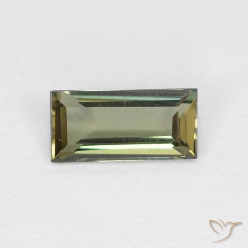 0.30ct Natural Brownish Green Kornerupine, Baguette, VVS