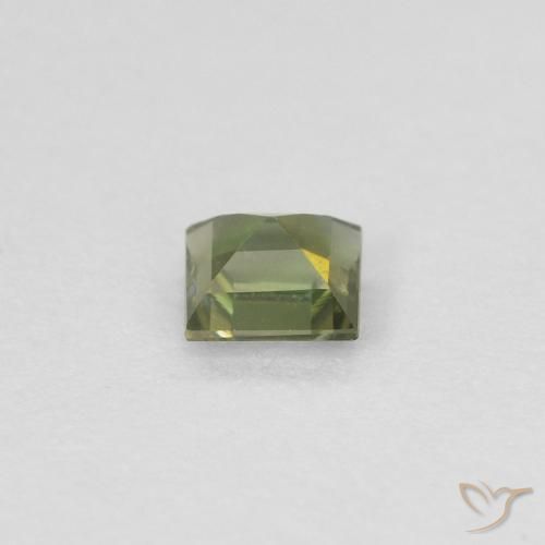 Kornerupine Gemstone in 3.3 x 3.2 mm Size for Sale, Kornerupine Stone in Medium Dark-Green Color