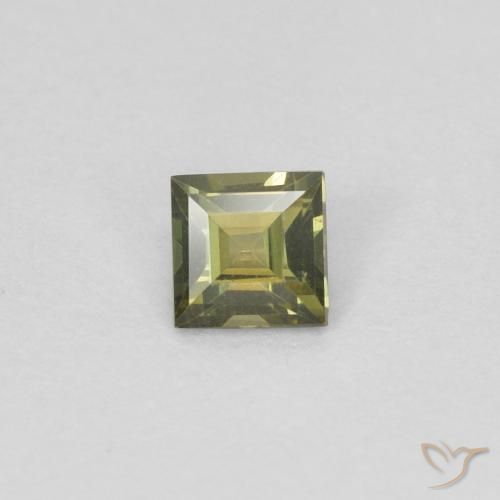 0.18ct Natural Deep Green Kornerupine, Square, VVS