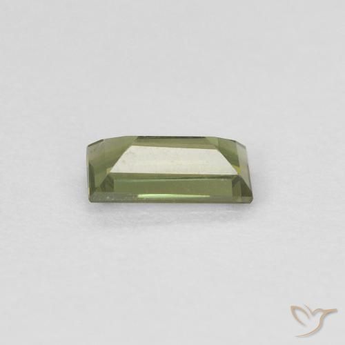 Kornerupine Gemstone in 5.1 x 2.8 mm Size for Sale, Kornerupine Stone in Deep Earth Green Color