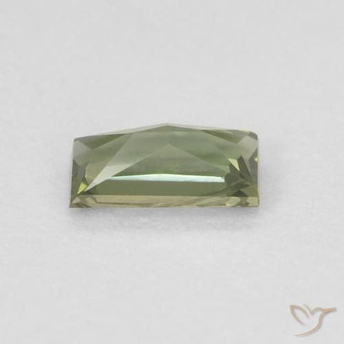 Kornerupine Gemstone in 4.5 x 2.6 mm Size for Sale, Kornerupine Stone in Warm Forest Green Color