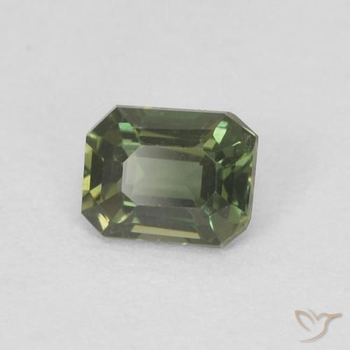 0.25 ct Green Kornerupine Stone, Natural Kornerupine in Octagon Step Cut Shape for Sale