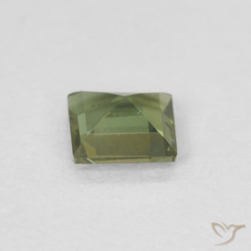 Kornerupine Gemstone in 3.6 x 3.6 mm Size for Sale, Kornerupine Stone in Deep Earth Green Color