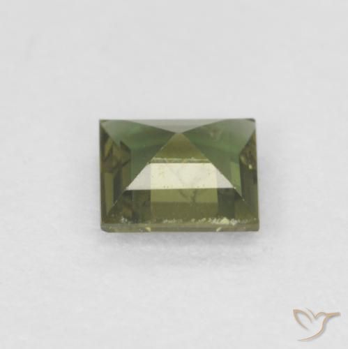 Kornerupine Gemstone in 4 x 4 mm (calibrated) Size for Sale, Kornerupine Stone in Deep Green Color