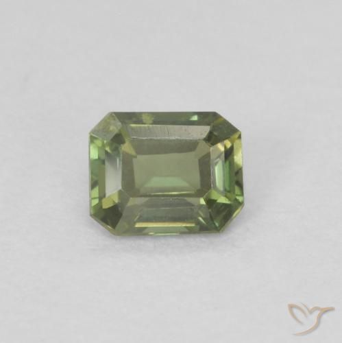 0.22ct Natural Deep Earth Green Kornerupine, Emerald Cut, VVS-VS