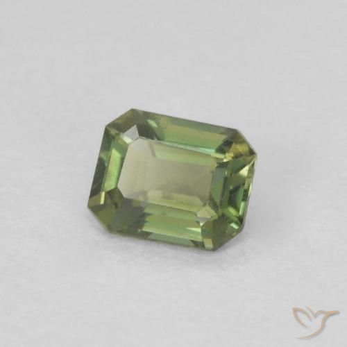 0.22 ct Green Kornerupine Stone, Natural Kornerupine in Octagon Step Cut Shape for Sale