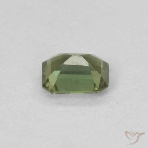 Kornerupine Gemstone in 3.9 x 3.1 mm Size for Sale, Kornerupine Stone in Deep Earth Green Color