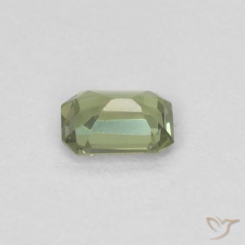 Kornerupine Gemstone in 3.9 x 2.9 mm Size for Sale, Kornerupine Stone in Warm Forest Green Color