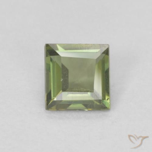 0.26ct Natural Medium Dark-Green Kornerupine, Square, VVS-VS