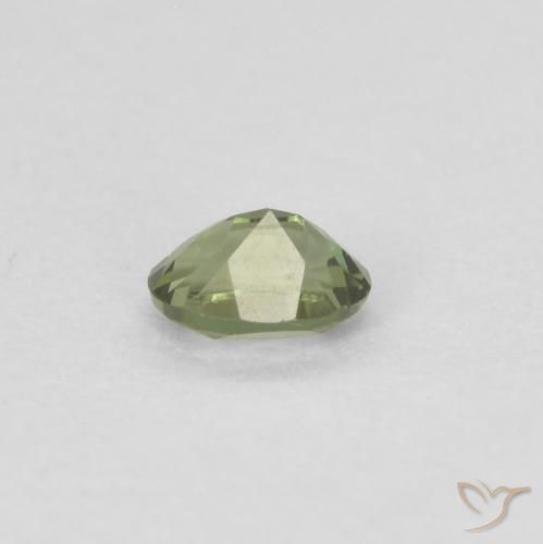Kornerupine Gemstone in 3.6 x 2.6 mm Size for Sale, Kornerupine Stone in Warm Forest Green Color