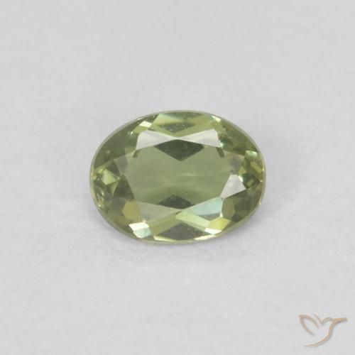 4,2 x 3,3mm Cornerupina verde Ovale sfaccettato dallo Sri Lanka, peso di 0,22 ct, pietra preziosa naturale non trattati in purezza VVS-VS, Cornerupina 1pz - il colore è Verde chiaro, durezza Mohs di 6,5 - 7 adatto per gioielli da indossare ogni giorno, Photo A