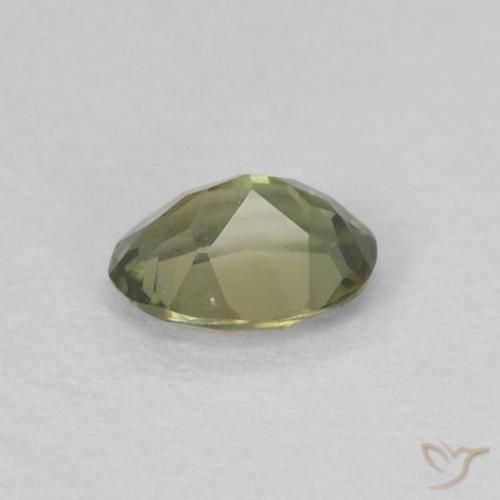 Kornerupine Gemstone in 4.5 x 3.4 mm Size for Sale, Kornerupine Stone in Yellowish Green Color