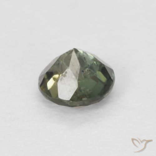 Kornerupine Gemstone in 2.9 mm (calibrated) Size for Sale, Kornerupine Stone in Medium Dark-Green Color