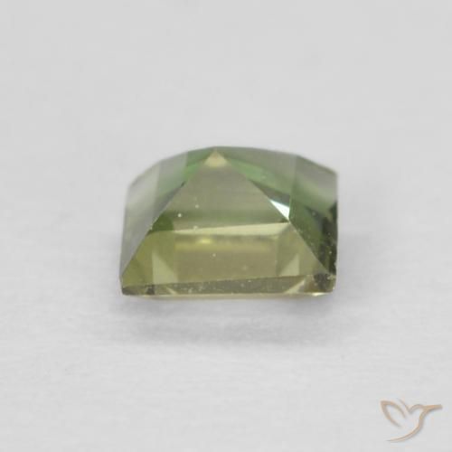 Kornerupine Gemstone in 3 x 3 mm (calibrated) Size for Sale, Kornerupine Stone in Warm Forest Green Color