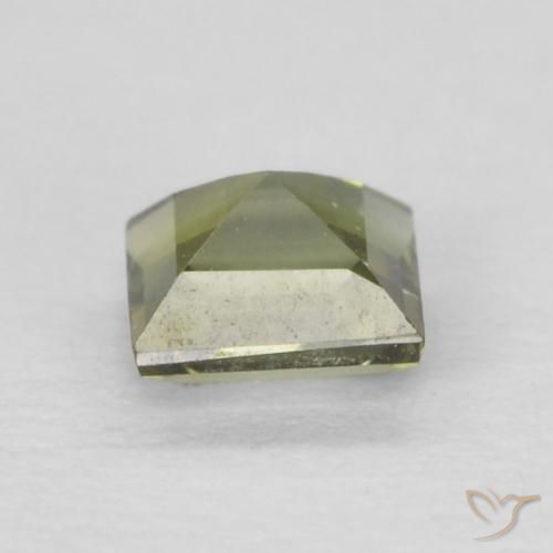 Kornerupine Gemstone in 3.3 x 3.2 mm Size for Sale, Kornerupine Stone in Warm Forest Green Color