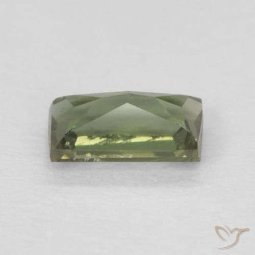 Kornerupine Gemstone in 4.7 x 2.7 mm Size for Sale, Kornerupine Stone in Medium Dark-Green Color