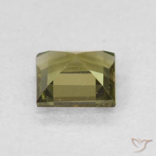 Kornerupine Gemstone in 4 x 4 mm (calibrated) Size for Sale, Kornerupine Stone in Dark Green Color